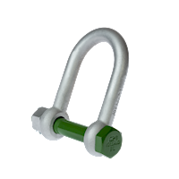 G-4553 Green Pin Dee Shackles Product Render 2